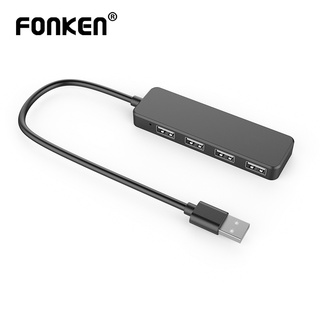 Fonken อะแดปเตอร์แยกข้อมูล 4 พอร์ต Usb Hub Usb2.0 สําหรับคอมพิวเตอร์แล็ปท็อป