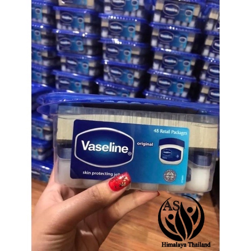 Vaseline5.5g วาสลีนพร้อมส่งแท้100% ยกกล่อง 48ชิ้นตอนนี้แพ็คเกจแบบกล่อง หมดอายุปี2028