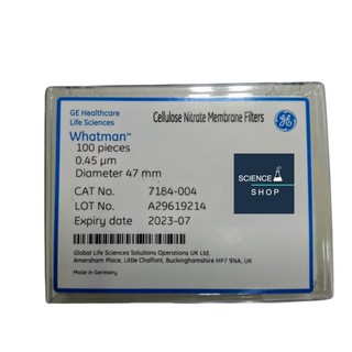 Cellulose Nitrate Membrane Filters ,0.45μm 47 mm 100/pk ,Whatman™