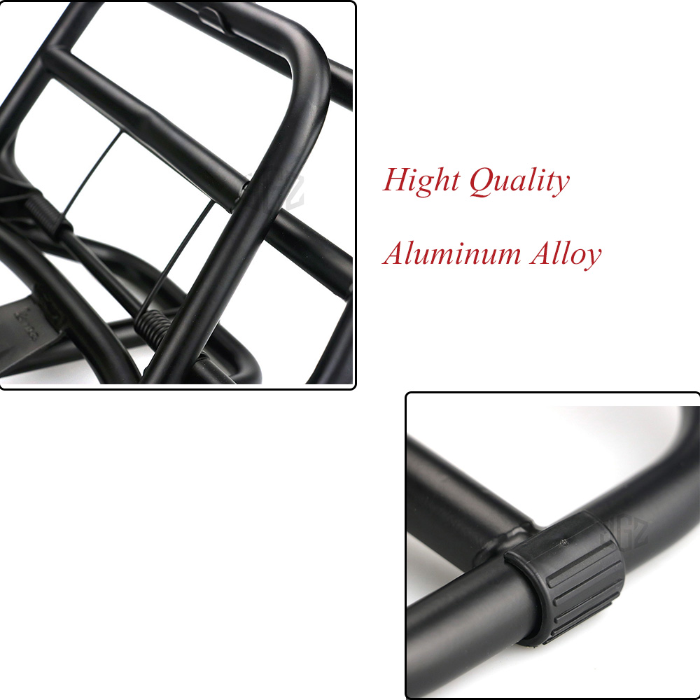 GTS Motorcycle Rear Luggage Pack Rack Plated Bracket Holder Folding ...