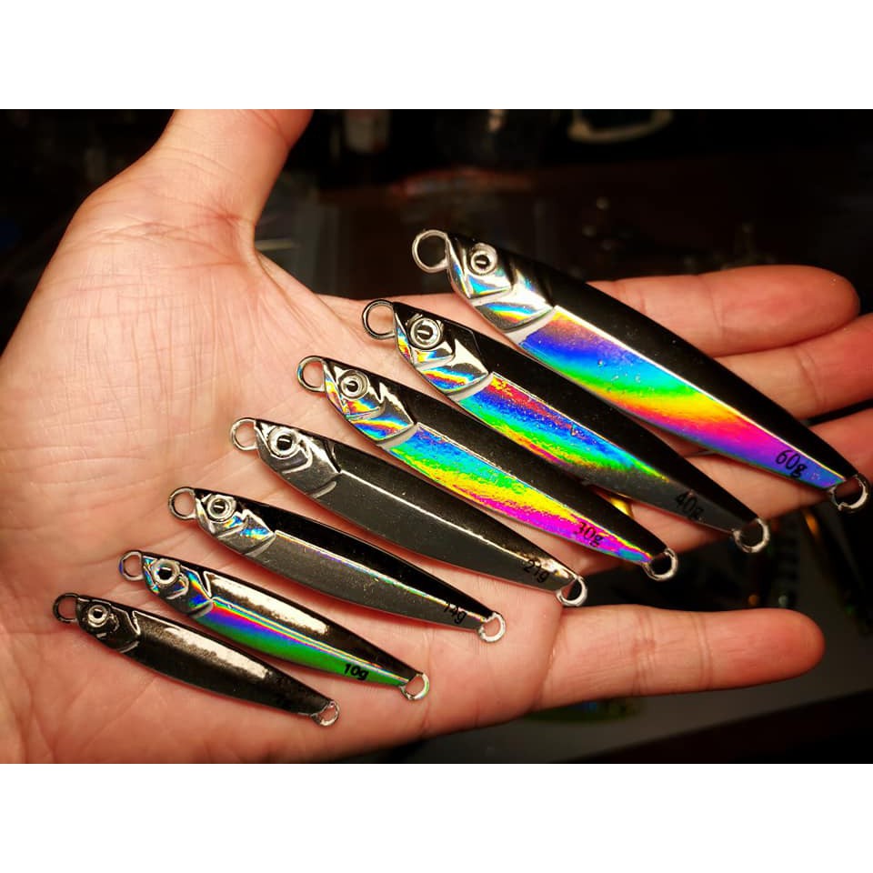 เหยื่อไมโครจิ๊กทรง Leaf ยอดนิยม 3 , 5 กรัม microjig 3 , 5g ราคาประหยัด ราคาถูก ใช้ได้ผลดี
