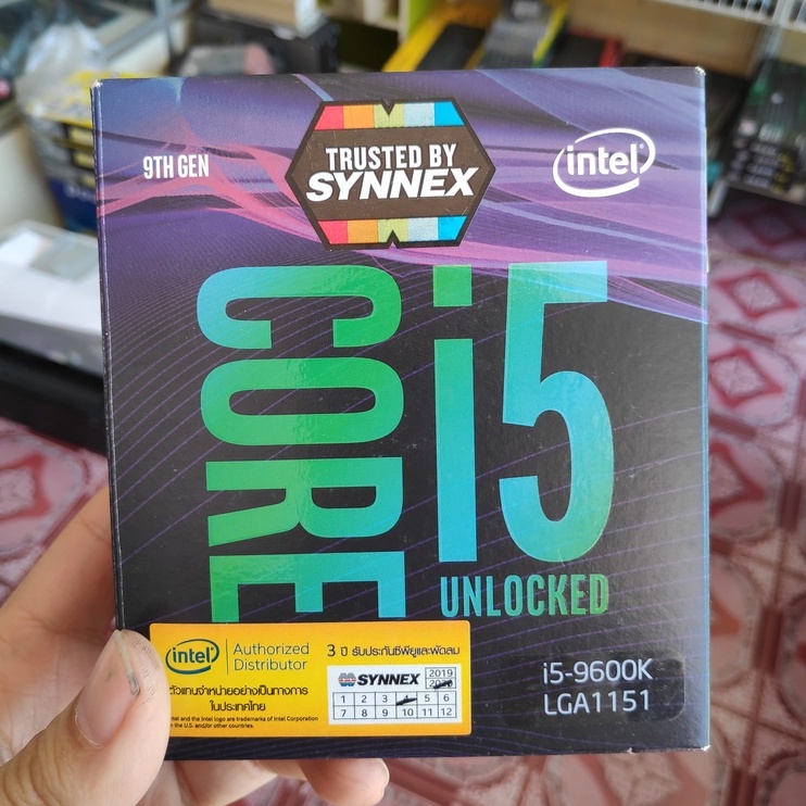 CPU I5-9600K 3.70 GHZ. Socket 1151 V.2 มือสองมีประกันถึง 06-2566