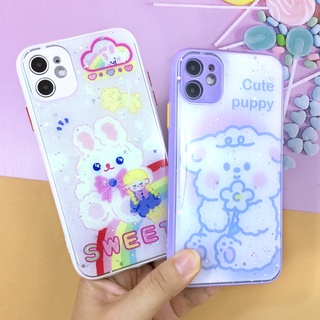 พร้อมส่ง!! Vivo Y12/17/Y20/Y72 5g เคสขอบนิ่มใส TPU พิมพ์ลายกันรอยกล้อง เคลือบเจลกากเพชร เคสมือถือแฟชั่น