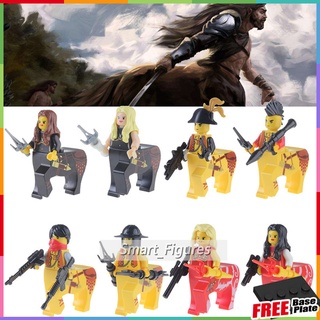 Castle Cavalry Minifigures Pirate Centaur Knights ของเล่นของขวัญยุคกลาง Collection Mini Figures AX8804