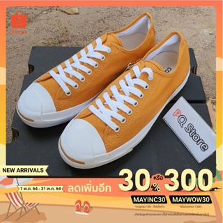 [เหลือ2690.-ใช้โค้ดMAYWOW30] Converse Jack Purcell Mustang Yellow Color รองเท้าผ้าใบ สินค้าพร้อมใบรับประกัน