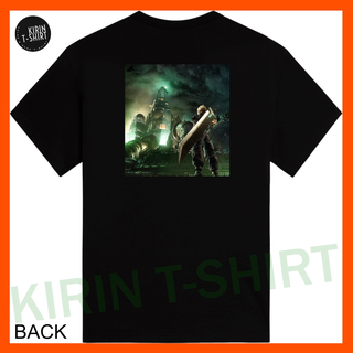 [S-5XL]เสื้อยืดผ้าฝ้าย 100% พิมพ์ลาย Dtf Final Fantasy VII Remake 01 Cloud Strife สีดํา สําหรับผู้ชาย ผู้หญิง เกม Final