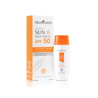 Provamed Sensitive SUN AQUA SERUM SPF50 สำหรับผิวมัน เป็นสิวง่าย