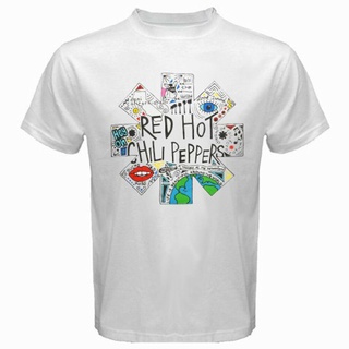 [S-5XL] เสื้อยืด ผ้าฝ้าย แบบนิ่ม พิมพ์ลายโลโก้ Rhcp พริกแดง สวมใส่สบาย สําหรับผู้ชาย