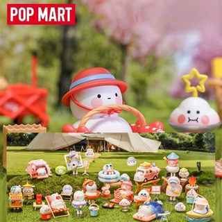 ★Hgtoys★[ตัวเลือก] [ ] Popmart BOBO &amp; COCO Go Camping Bar Series Mystery Box Doll Trendy Play Decoration Gift