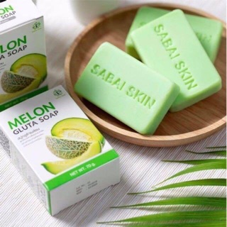 Kerry ➡️2ก้อนขึ้นไป Melon Gluta  ACNA Soap สบู่เมล่อนกลูต้า สบู่กลูต้าเมล่อน