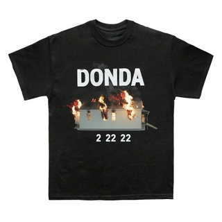 เสื้ เสื้อยืดแขนสั้น พิมพ์ลาย Donda 2 Burning House Kanye West สไตล์วินเทจ สําหรับแม่ และเด็กS-5XL