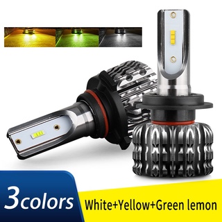 Mgllight หลอดไฟหน้า 10000Lm H4 H7 Led H4 Hi/Lo Beam 9005 9006 Hb3 Bh4 H1 12V H11 H3 แสงสีเหลืองสีเหลือง 2 ชิ้นสําหรับรถยนต์