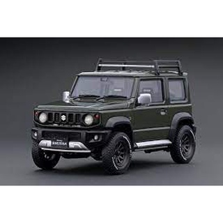 Ignition Model 1/18 SUZUKI Jimny SIERRA JC (JB74W)  Jungle Green Lift Up