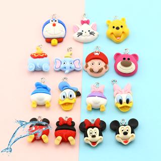 จี้เรซิ่น รูปตุ๊กตาการ์ตูน Ninikiki แฮนด์เมด diy สําหรับทําเครื่องประดับ ต่างหู สร้อยคอ พวงกุญแจ