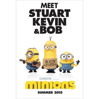 โปสเตอร์หนัง Minions มินเนี่ยน ภาพยนตร์แอนิเมชั่น Movie Poster ภาพติดผนัง ตกแต่งบ้าน รูปติดห้อง ของสะสม ร้านคนไทย