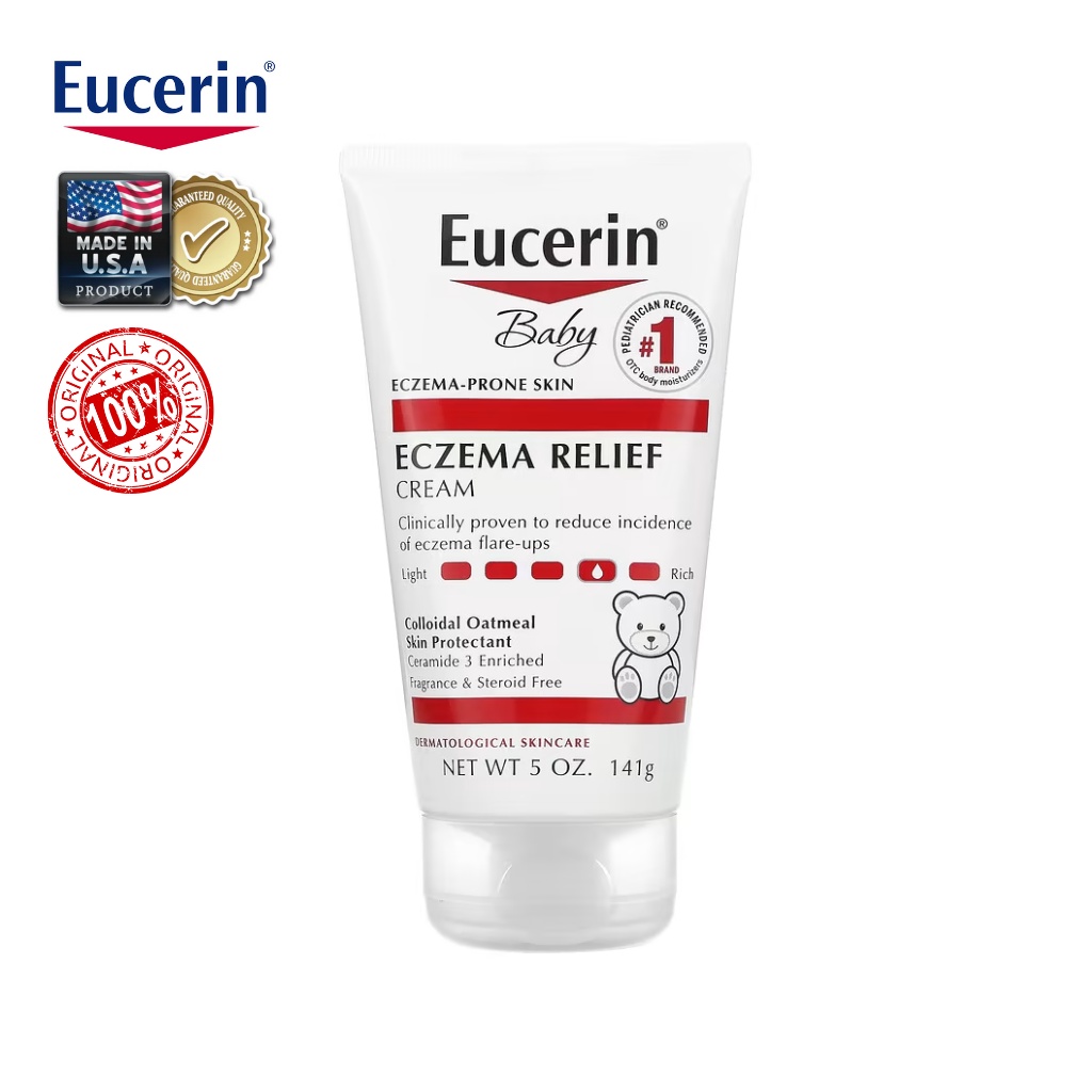 พร้อมส่ง ยูเซอริน บรรเทาอาการระคายเคืองผิว ผื่นคัน Eucerin Baby Eczema ...