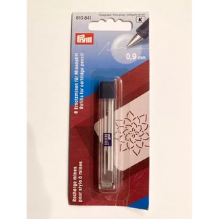 Prym Refills for cartridge pencil, Ø 0.9mm,white (G610841) / ไส้ดินสอกดสีขาว ขนาดเส้น 0.9 มม. แบรนด์ Prym ประเทศเยอรมนี