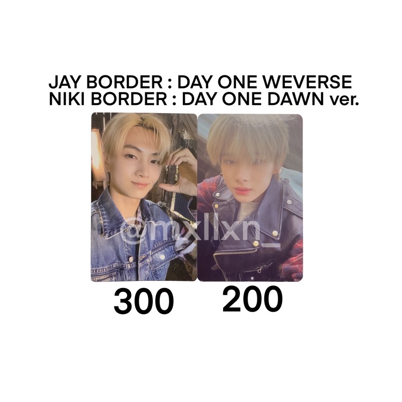 พร้อมส่ง Photocard BORDER : DAY ONE Jay NIKI