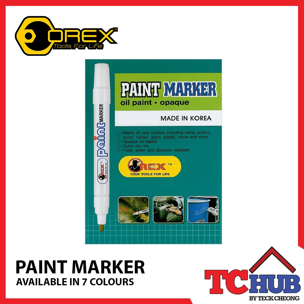 [Orex] ปากกามาร์กเกอร์สีน้ํามัน (1PC)
