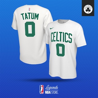 เสื้อยืดผ้าฝ้ายพิมพ์ลายแฟชั่นเสื้อยืด พิมพ์ลาย NBA Boston CELTICS 0 JAYSON TATUM Association สีขาว