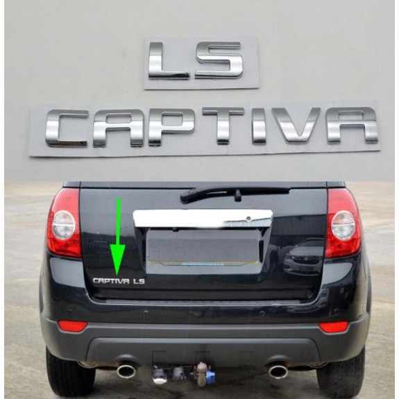 โลโก้ แคปติว่า แอลเอส เชฟโรเลต ติดด้านหลัง มีกาวพร้อมติดตั้ง Chevrolet Captiva LS suv Tailgate Badge