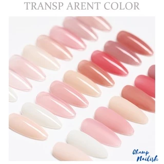 สีเจล สีทาเล็บ โทนสีนู้ด สีสุขภาพดี ABX Set แบรนด์ AS ขวดสีแดง 15 ml. สีทาเล็บเจล ราคาถูก