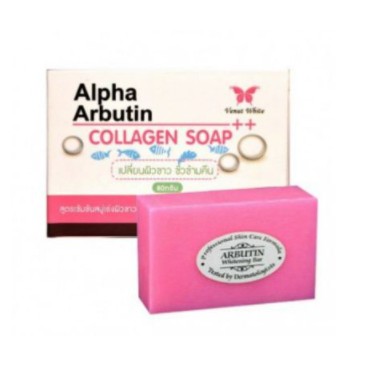 Alpha Arbutin Collagen Soap สบู่อัลฟ่าอาร์บูตินคอลลาเจน