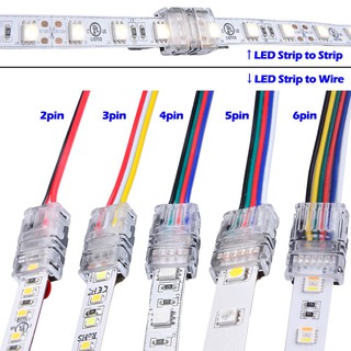 5 ชิ้น 2pin 3pin 4pin 5pin สายไฟ LED สําหรับ RGB RGBW RGBW 5050 สายไฟ LED สายไฟเชื่อมต่อ