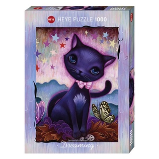 HEYE: BLACK KITTY – DREAMING by Jeremiah Ketner (1000 Pieces) [Jigsaw Puzzle]