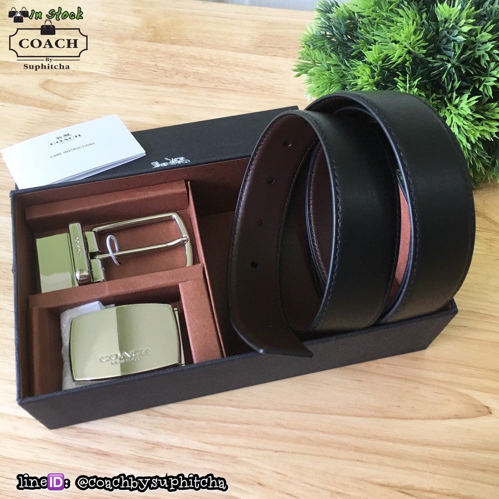 COACH M MOD PLAQUE HARNESS CUT-TO-SIZE BELT