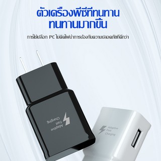 หัวชาร์จ Samsung แท้100% หัวชาร์จเร็ว AdapterFast 4A Original รับประกัน1ปี ของแท้ รองรับ รุ่นS6/S7/Note5/Edge/Note3 USB