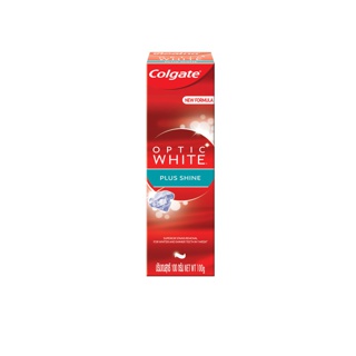 Colgate ยาสีฟัน คอลเกต อ๊อฟติค ไวท์ พลัส ชายน์ ยาสีฟันเพื่อฟันขาว 100 กรัม