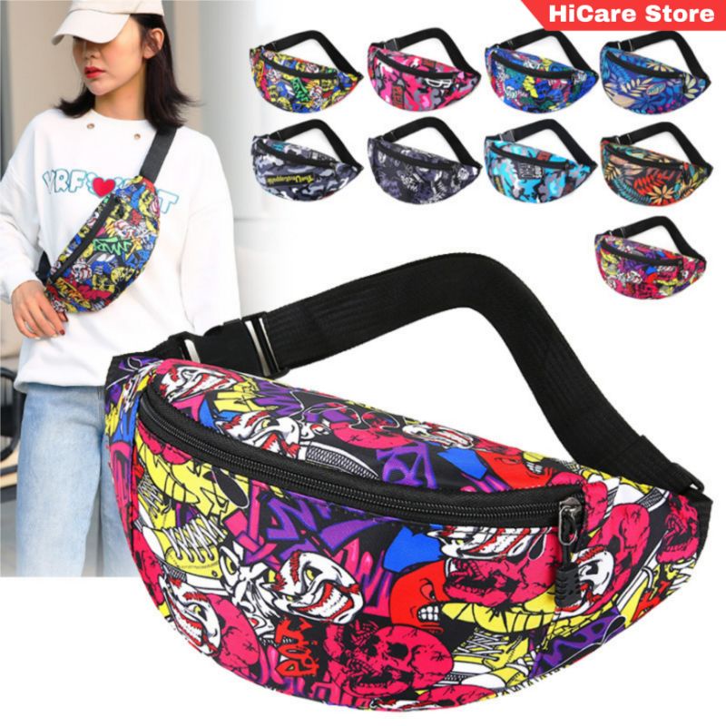 [จัด​ส่งใน​ 24​ ชม.]​ กระเป๋า​คาดเอว​ กระเป๋​าคาดอก​ ผ้าไน​ล่อน​กันน้ำ​ มี​ 9​ สี​ให้เลือก​ ​(HS805)