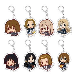 อนิเมะ K-ON !! พวงกุญแจ จี้อะคริลิค รูปการ์ตูน Hirasawa Yui Akiyama Mio Kotobuki Tsumugi น่ารัก