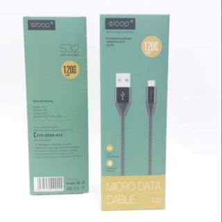 Eloop แท้ 💯% สายชาร์จ รุ่น S32 สาย USB Data Cable Micro