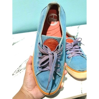 Fitflop Super T Sneaker (Canvas) –Sporty Blue UK = 4 US = 6 EU = 37 [รองเท้ามือสองของแท้]