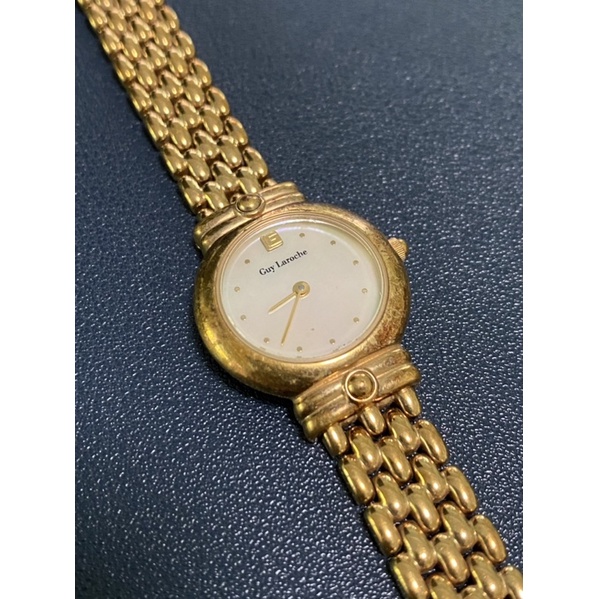 นาฬิกาข้อมือ ผู้หญิง มือสอง Guy Laroche ของแท้ 100% สภาพดีมาก