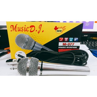 Music D.J. ไมโครโฟน M-377 ไมโครโฟนแบบไดนามิก-