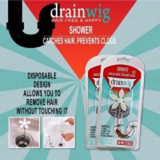 #216 DRAINWIG 2 PACKS ( 2X2 เส้น )โซ่ดักจับเส้นผมป้องกันท่อน้ำอุดตัน