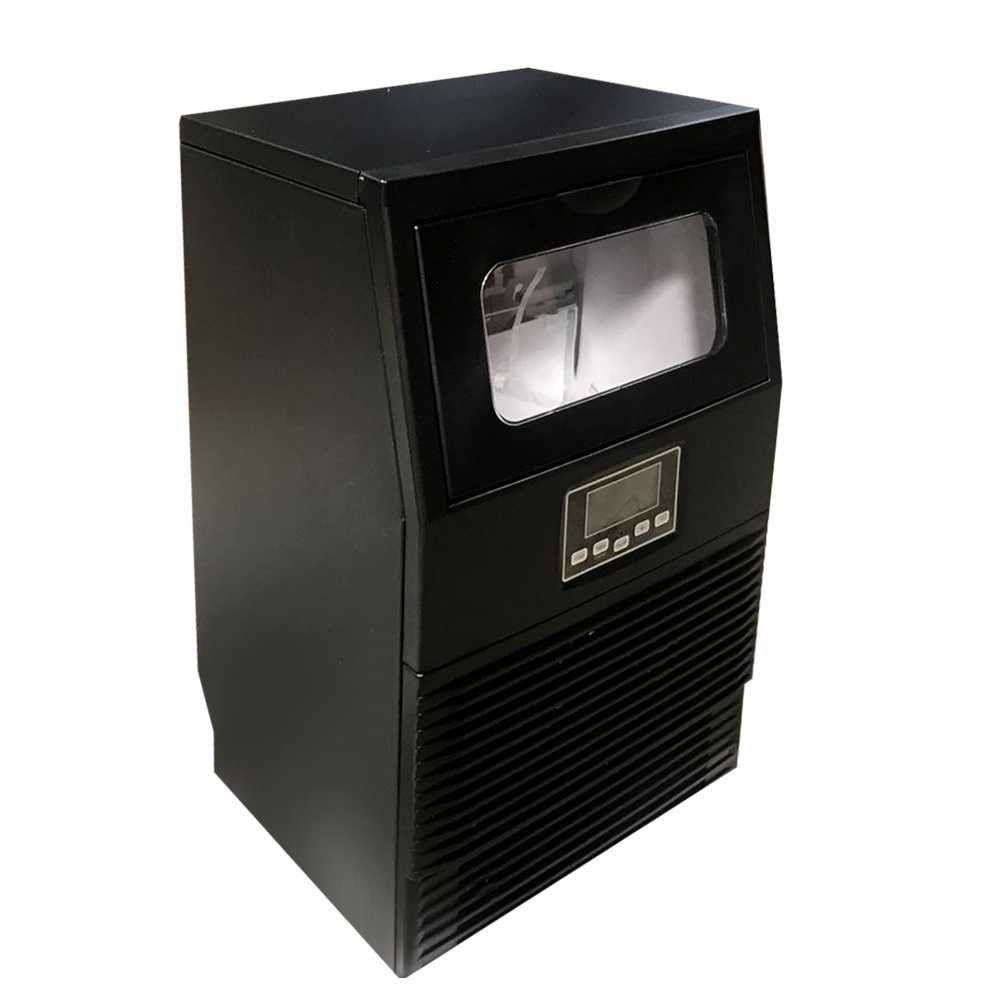 เครื่องทำน้ำแข็งNSF ETL NEW 84 LBS Commercial Ice Maker Restaurant Ice Cube Machine HZB38FAขนาด