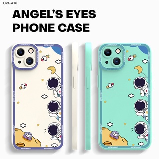 OPPO A16 A16K A16E A93 A54 A94 A71 A71K A91 เคสออปโป้ สำหรับ Case Space Astronauts เคส เคสโทรศัพท์ เคสมือถือ Silicone Cases