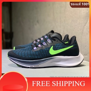 [ของแท้ 100%] Nike Air Zoom Pegasus 37 รองเท้าวิ่งระบายอากาศ รองเท้ากีฬา รองเท้าลำลอง (สีน้ำเงิน)