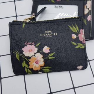 COACH MINI SKINNY ID CASE WITH TOSSED DAISY PRINT  (F73364)