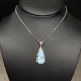 จี้หินเงินแท้ ลาริมาร์ (Larimar Pendant with 925 Silver)