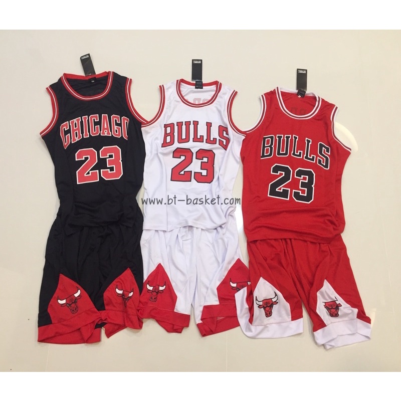 🇹🇭ชุดบาสผู้ใหญ่ เบอร์  23 สีดำ/แดง/ขาว พร้อมส่ง🏀❤️🖤