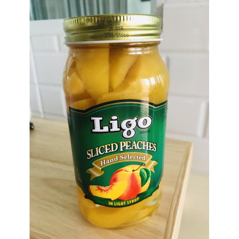 ลูกพีชในน้ำเชื่อม Ligo