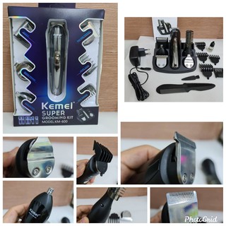 ปัตตาเลี่ยนไร้สาย อุปกรณ์จัดแต่งทรงผม  Kemei Personal care SUPER GROOMING KIT KM-600