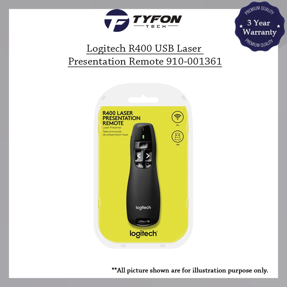 Logitech R400 Wireless Presenter Remote 910-001361