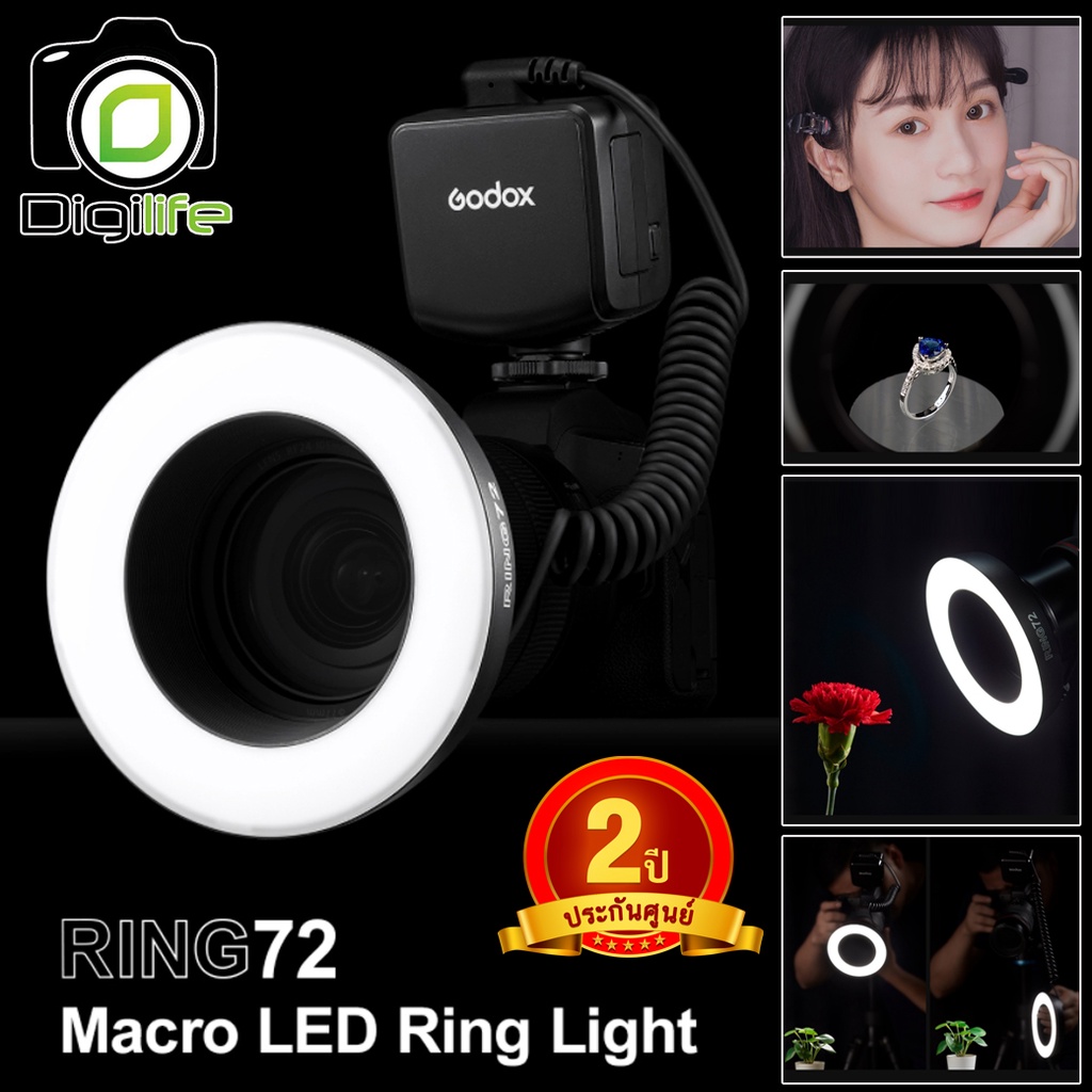 Godox LED Ring72 Macro Ring Light 8W 5600K ไฟถ่ายสินค้า ไฟมาโคร รับ