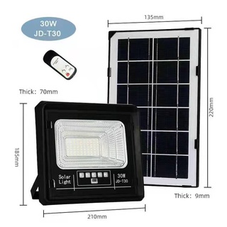 ไฟพลังงานแสงอาทิตย์ Solar lights 20W 50W 100W 200W 300Wไฟโซล่า ไฟสปอตไลท์ ไฟ กลางแจ้งกันน้ำ IP67 ลท์ไฟสวน Solar Cell เบอ